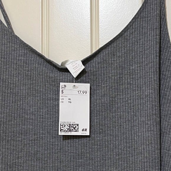 H&M Ribbed Gray Dress - Picture 2 of 4